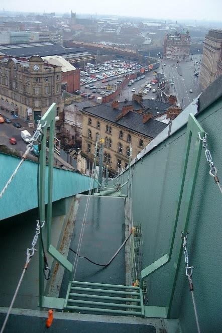 Pitched Roof & Curved Structure Access